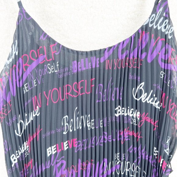 RAMY BROOK Printed Melanie Pleated Mini Dress In Believe Print Size M NEW - Picture 6 of 11